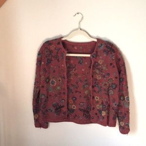 Floral Embroidered Cardigan